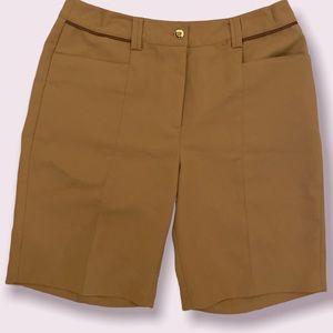 EP tan golf shorts